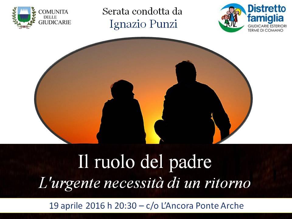 A Ponte Arche Il ruolo del padre. Serata con Ignazio Punzi