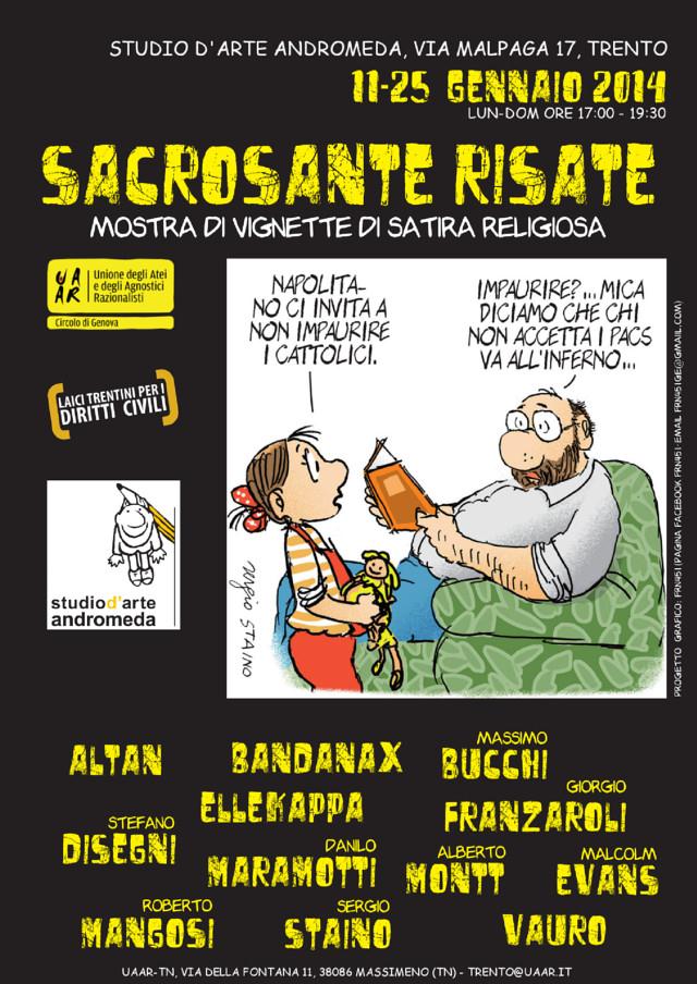 LOCANDINA SACROSANTE RISATE laici trentini