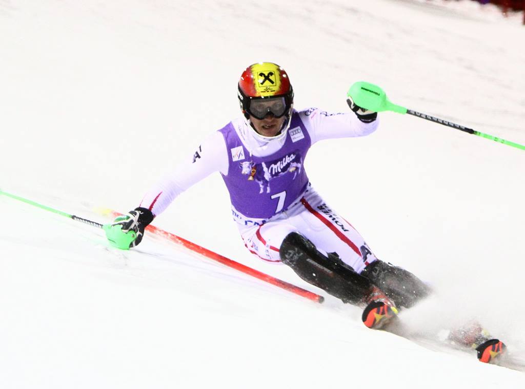 Marcel Hirscher sul Canalone Miramonti - 3Tre 2012- foto Matteo Ciaghi 1 b