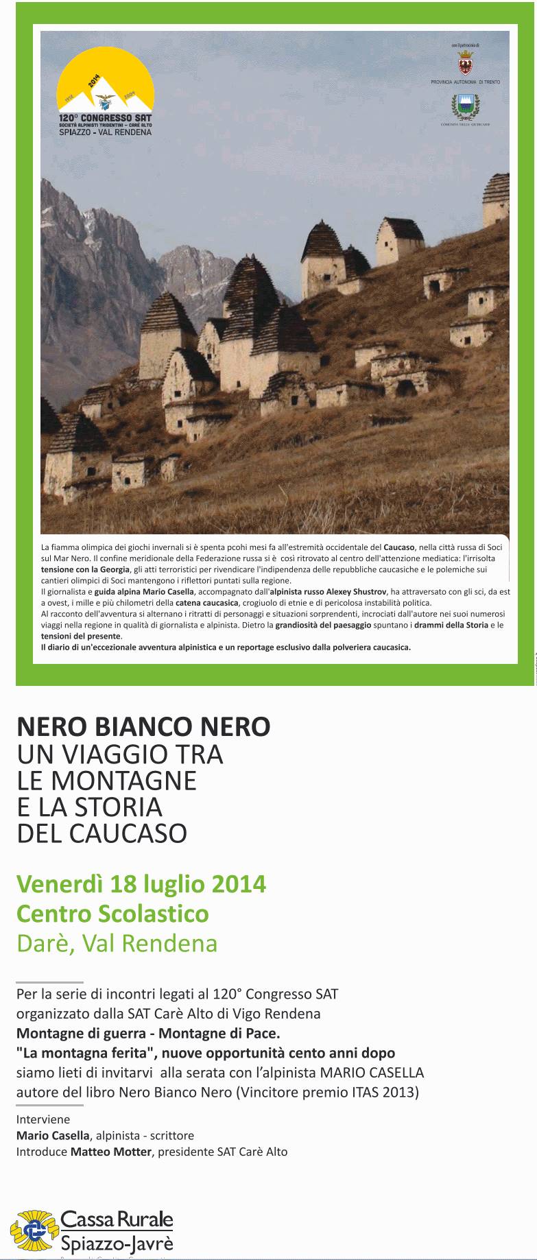 a Darè Nero Bianco Nero un viaggio tra le montagne e la storia del caucaso