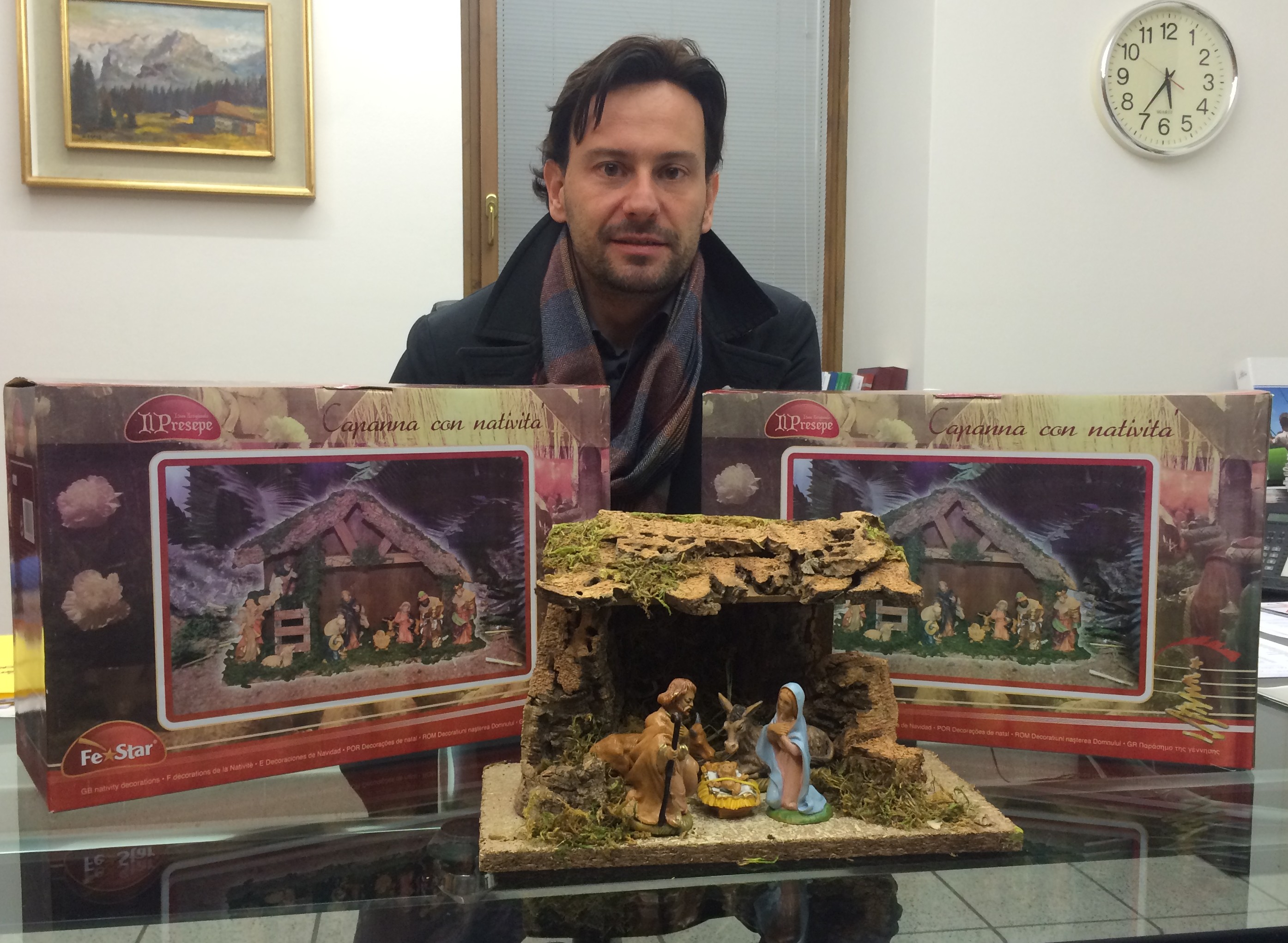 walter Ferrazza e i presepi donati