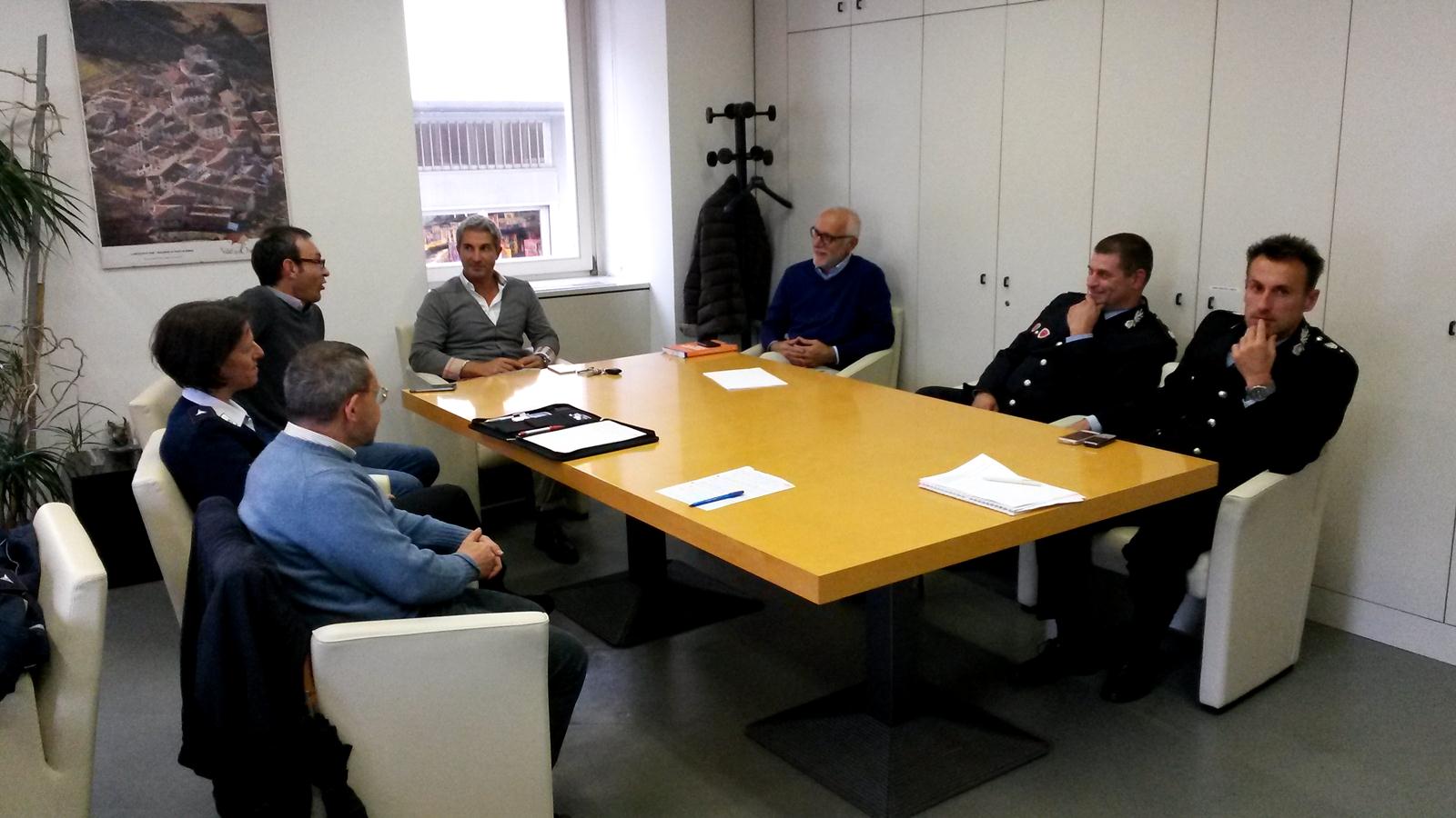 Foto incontro Polizie Locali comunità delle Giudicarie