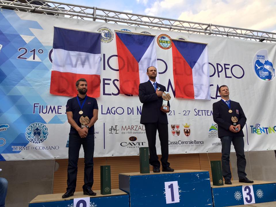 campionato europeo pesca a mosca -podio individuale