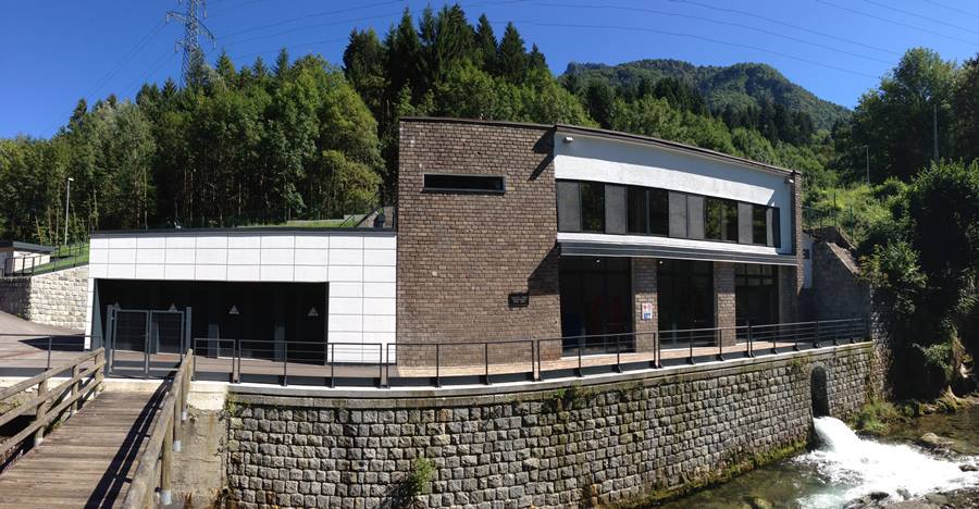 Centrale idroelettrica al Bersaglio a Tione Asm