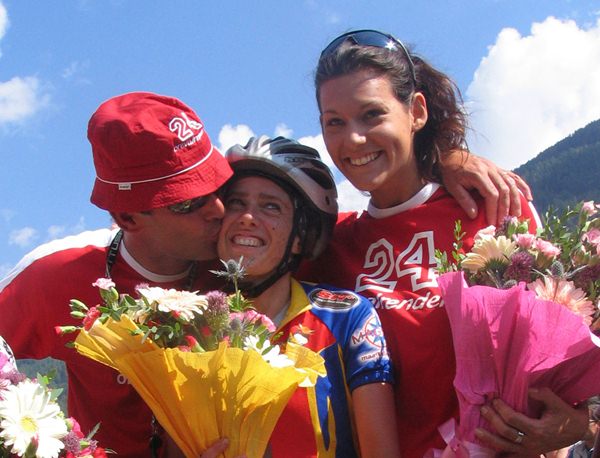 Elena marchi con il presidente della 24 ore sandro ducoli e Barbara Pedrotti