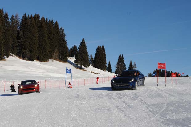 Lo slalom delle Ferrari a Madonna di Campiglio 1