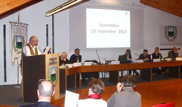 Piergiorgio ferrari assemblea comunità delle Giudicarie
