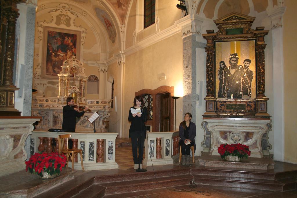Poesia e musica antica chiesa di San Barnaba in Bondo Studio Arte Zanetti 29.12.2013