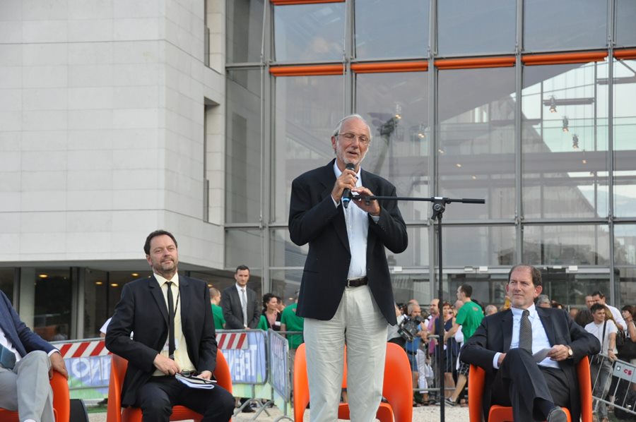 Renzo Piano e Alberto Pacher inaugurazione Muse