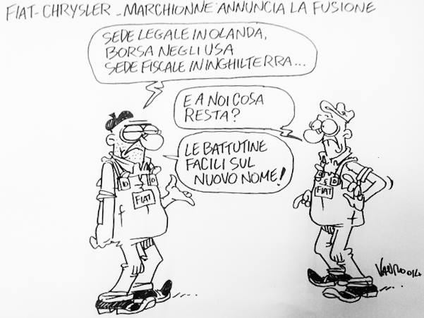 Vignetta di Vauro da Servizio Pubblico