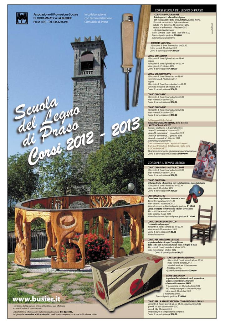 corsi legno praso