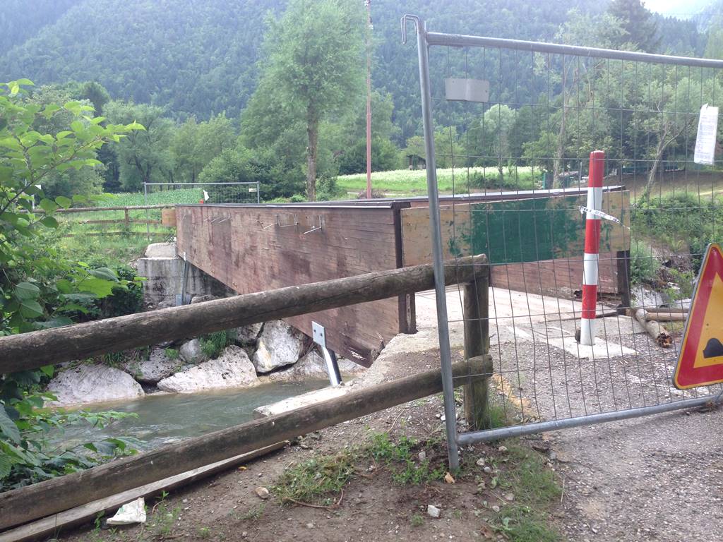 Parco Masere Val Rendena la ciclabile interrotta