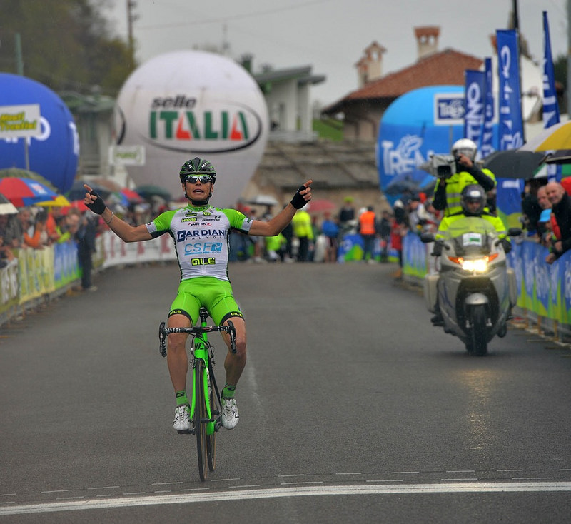 Edoardo Zardini in trionfo a San Giacomo di Brentonico - Photo Daniele Mosna
