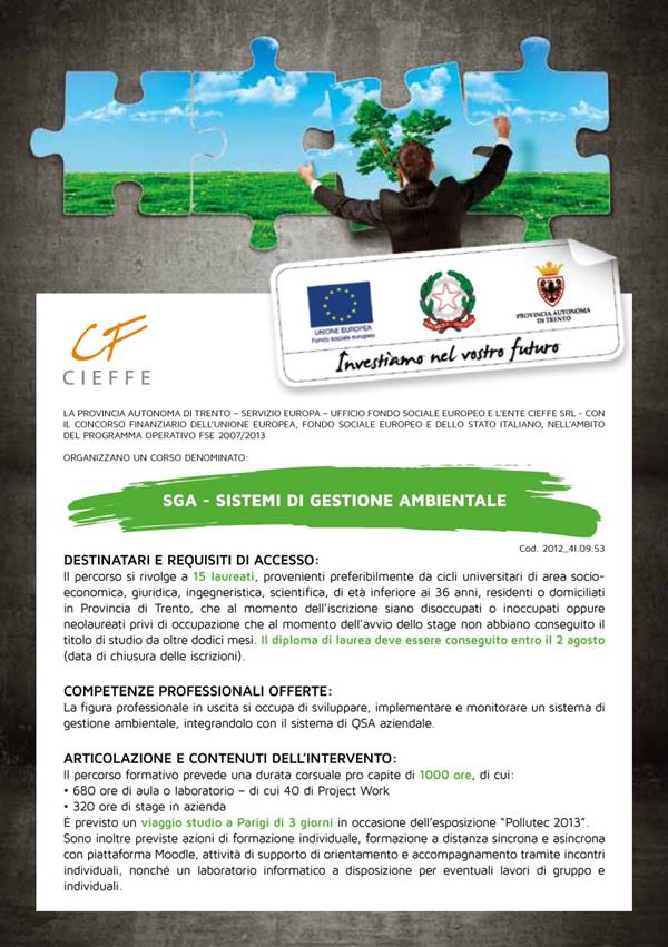sga low corsi di formazione sistema ambientale