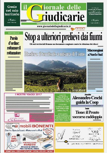 giornale delle Giudicarie marzo 2017 cop