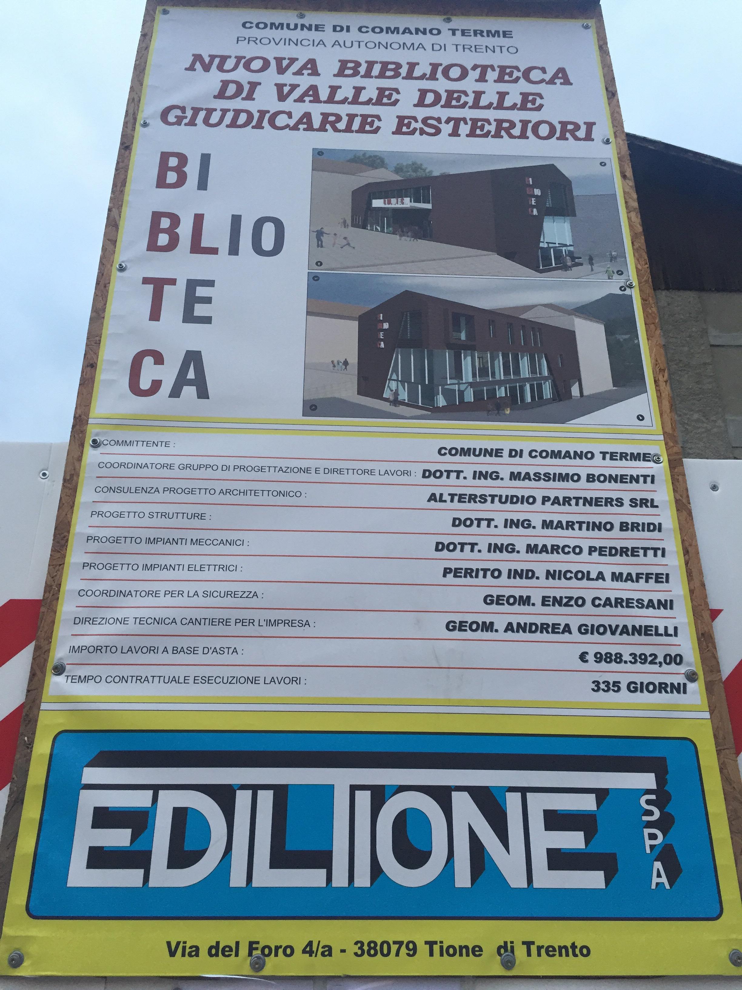 biblioteca di valle delle Giudicarie Esteriori