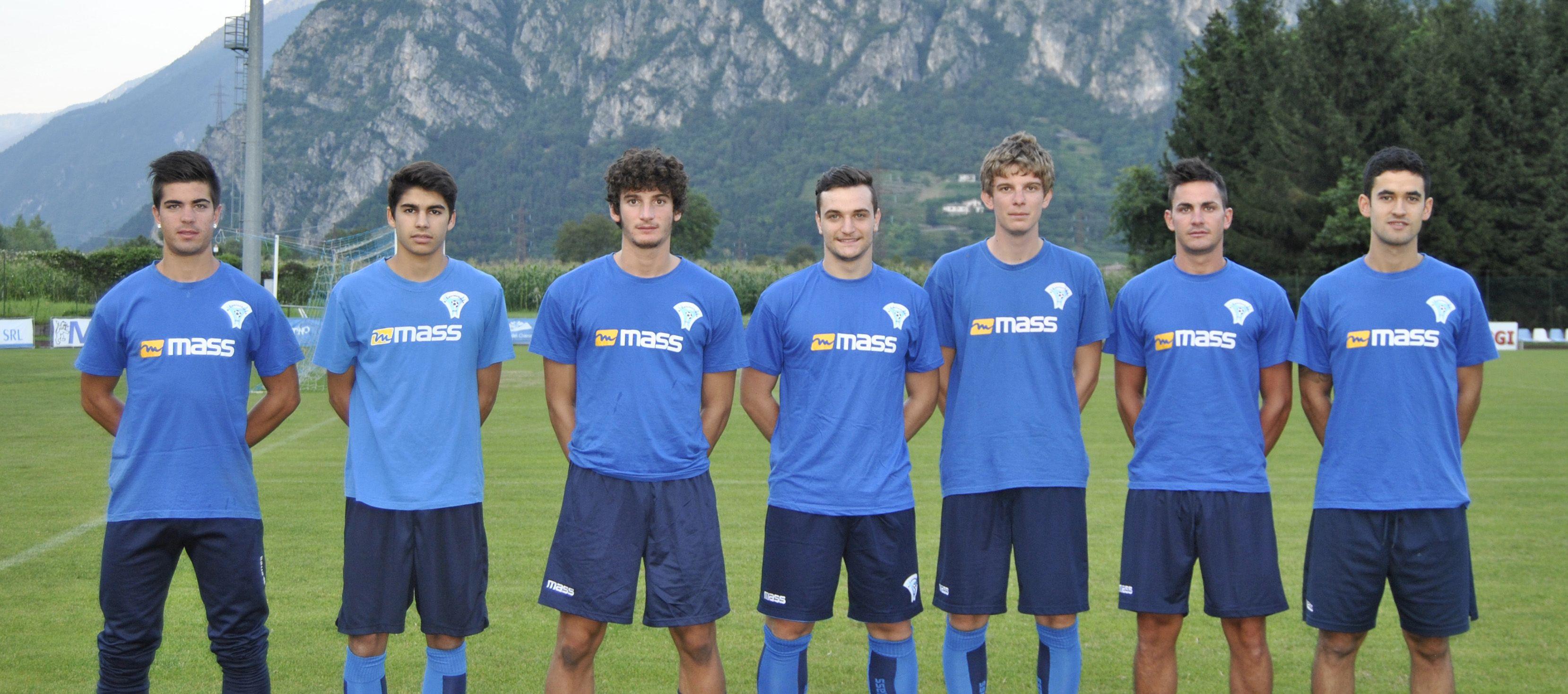 Calciochiese Nuovi arrivi 2016 - da sinistra Stagnoli Calcari Ragnoli Grassi Franceschetti Pizzini e Festa