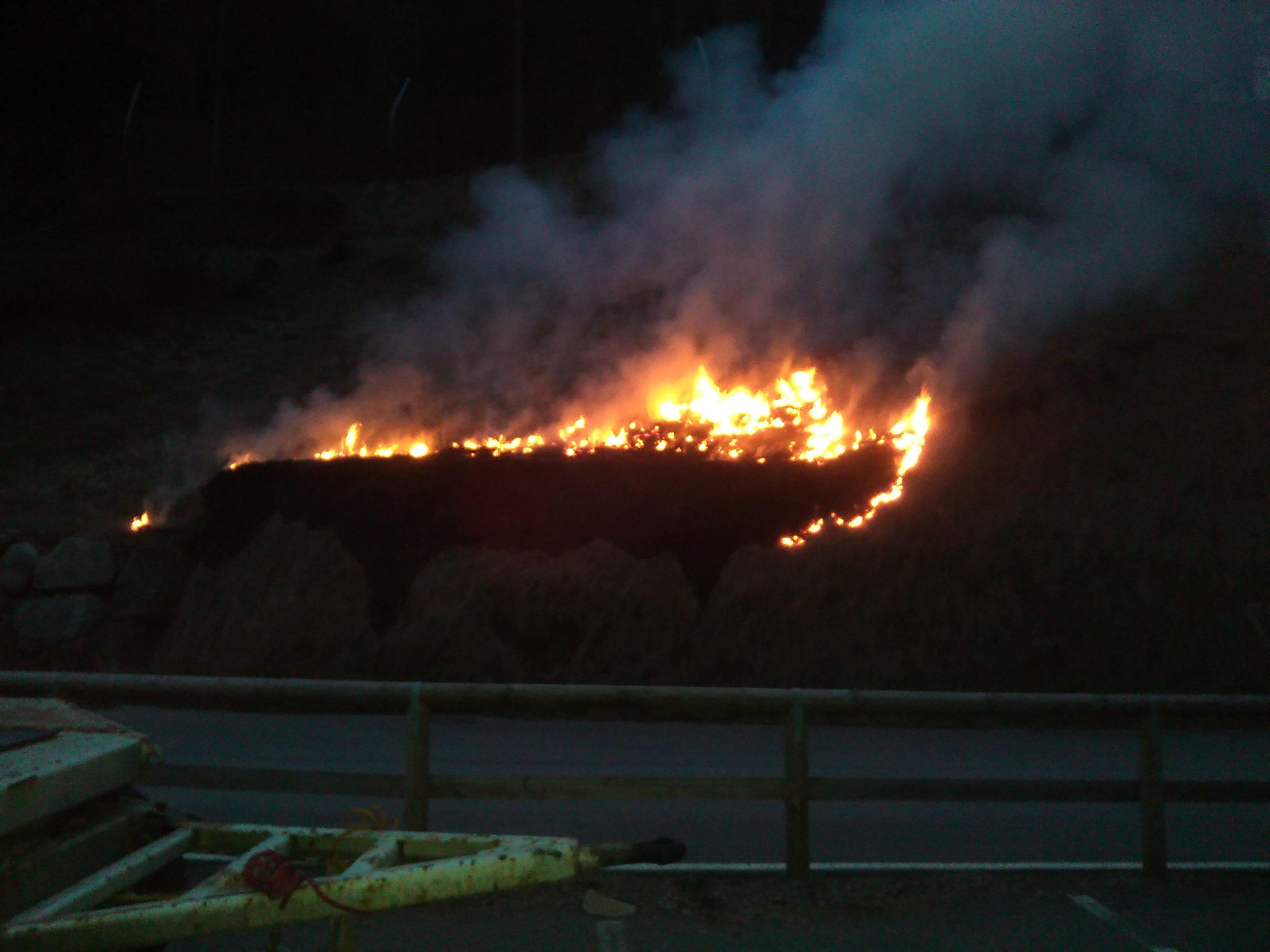 incendio a Pinzolo in località Tulot