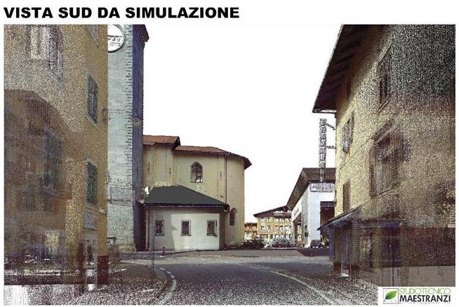 vista da sud simulazione