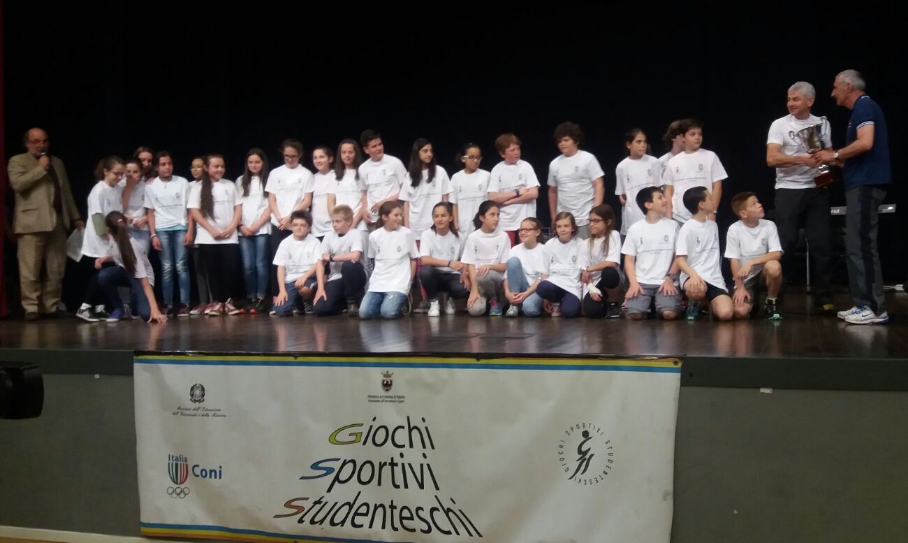Istituto Comprensivo di Tione è la scuola più sportiva della Provincia di Trento. questa mattina le premiazioni a Vezzano Istituto Comprensivo di Tione è la scuola più sportiva della Provincia di Trento. questa mattina le premiazioni a Vezzano