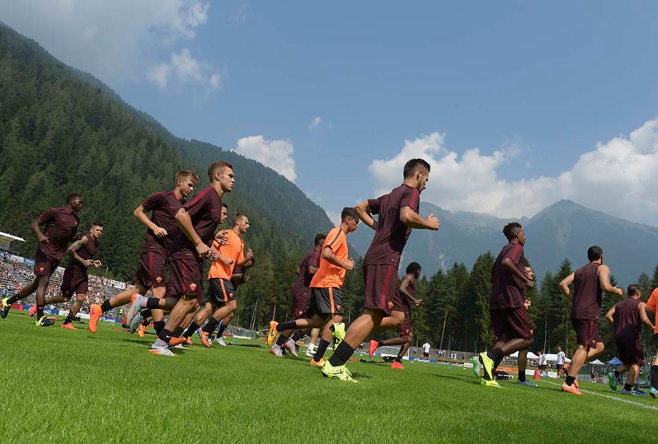 allenamento Roma a pinzolo
