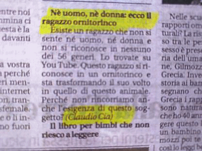 ragazzo ornitorinco