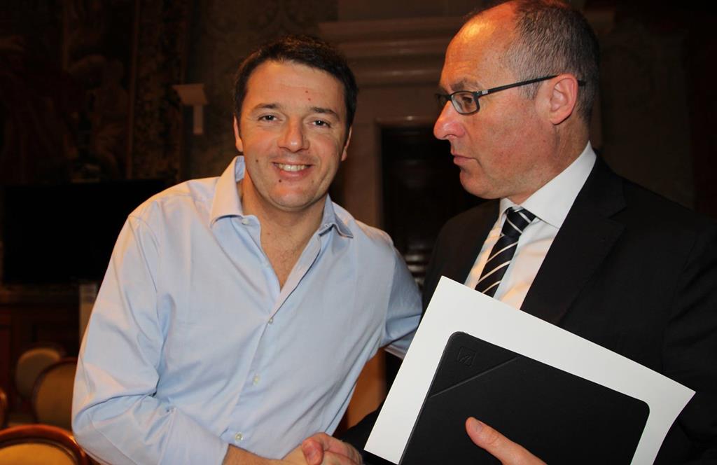 il Presidente Rossi con Renzi a roma