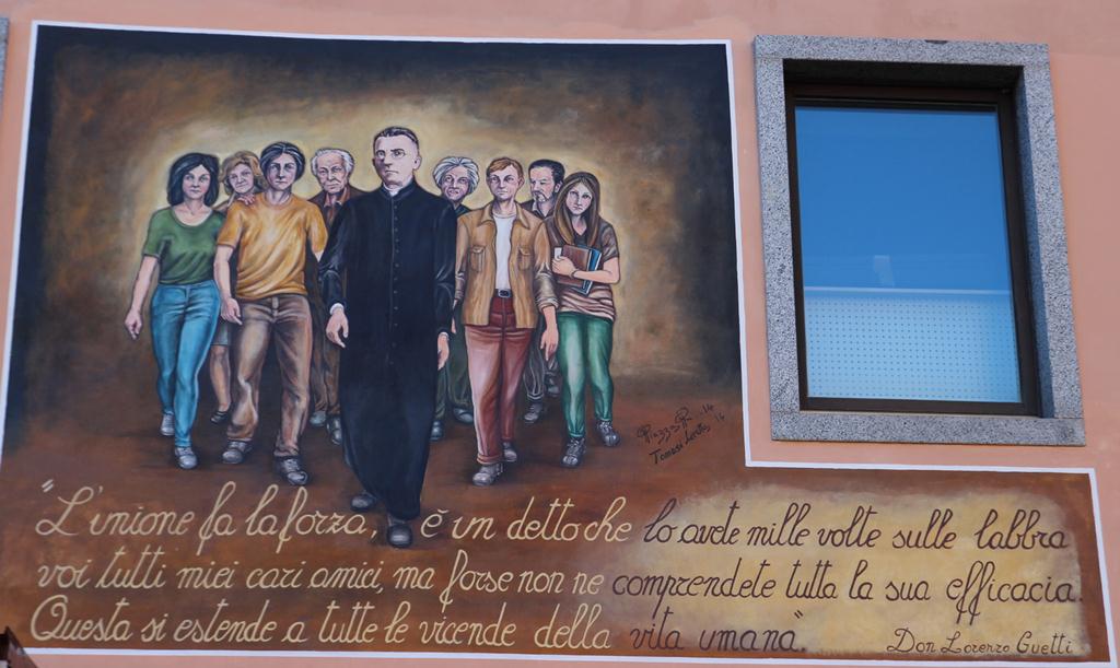 Il nuovo murale fiavè - don lorenzo Guetti