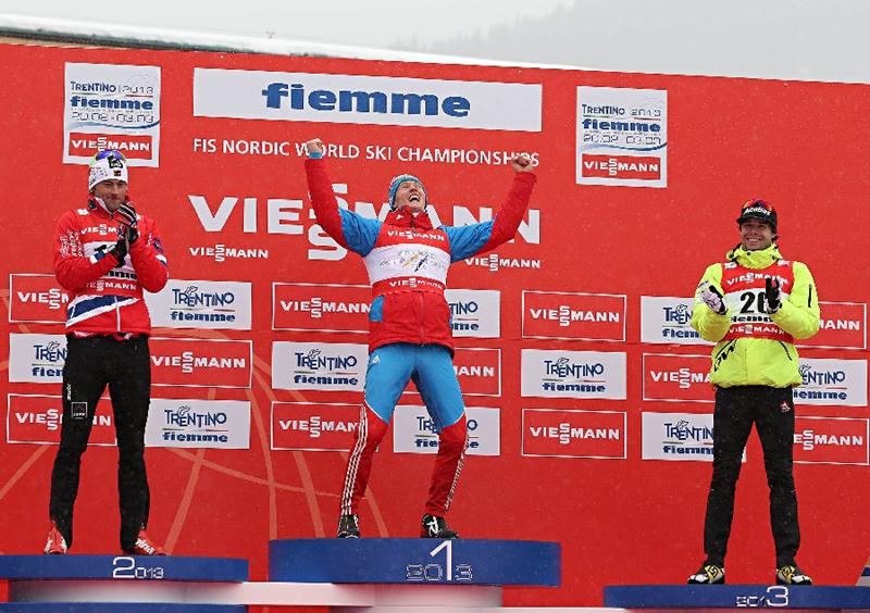 Podio Men Mondiali Fiemme 2013 sprint