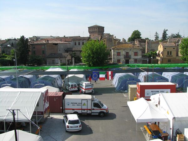 trento protezione civile terremoto emilia romagna