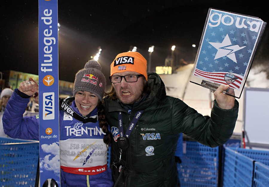 Sarah Hendrickson  paolo Bernardi fiemme 2013