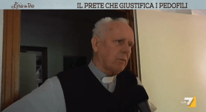 prete sacerdote giustifica pedofili